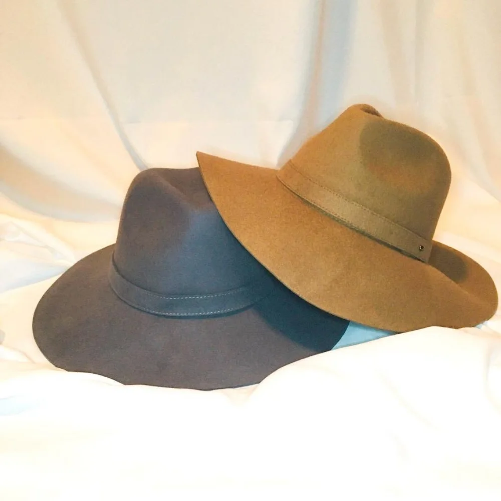Fedora Hats Pecan or Dark Grey 🎉2×HOST PICK🎉